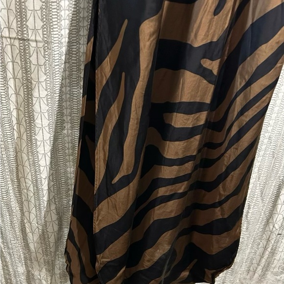 Banana Republic Brown and Black Zebra-Stripe Maxi Dress - Picture 5 of 5